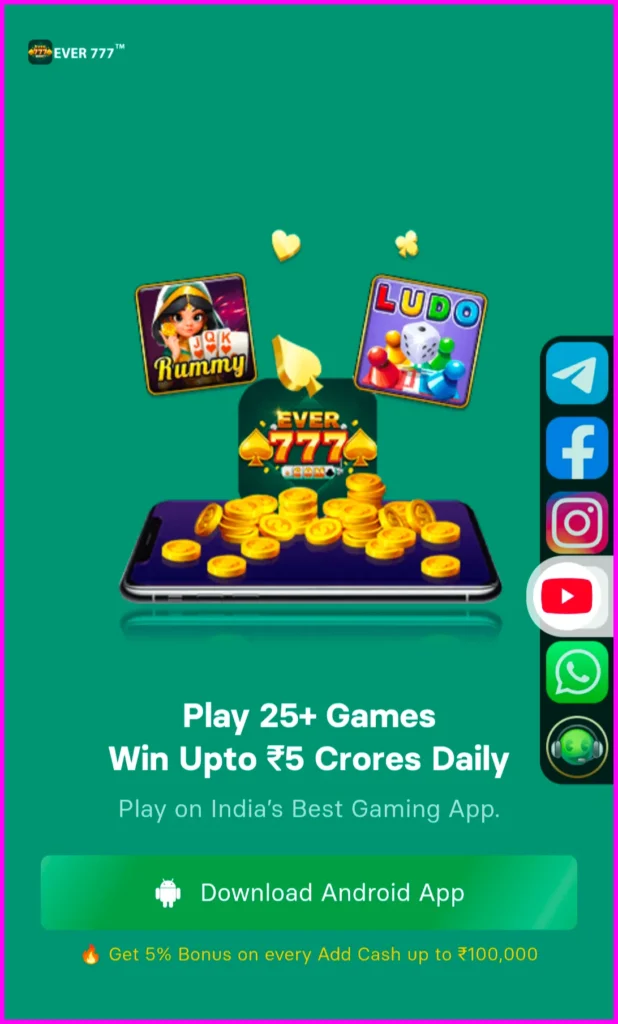 Ever777 APK latest version download for Android mobile